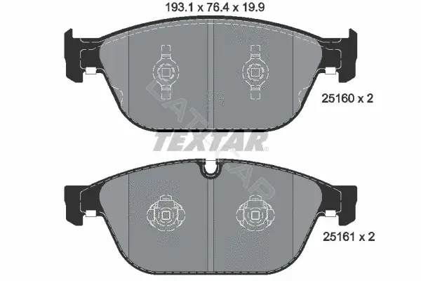Тормозные колодки TEXTAR 2516002