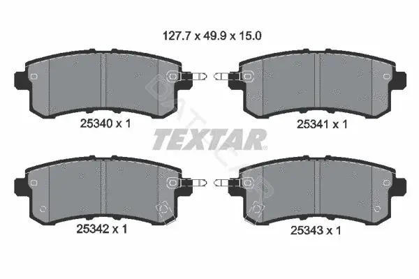 Тормозные колодки TEXTAR 2534001