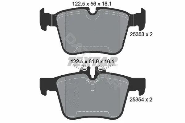 Тормозные колодки TEXTAR 2535301