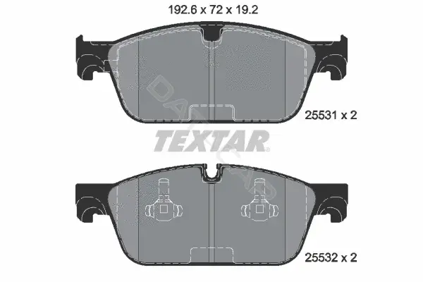Тормозные колодки TEXTAR 2553101