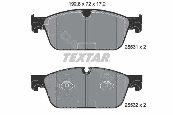 Тормозные колодки TEXTAR 2553103