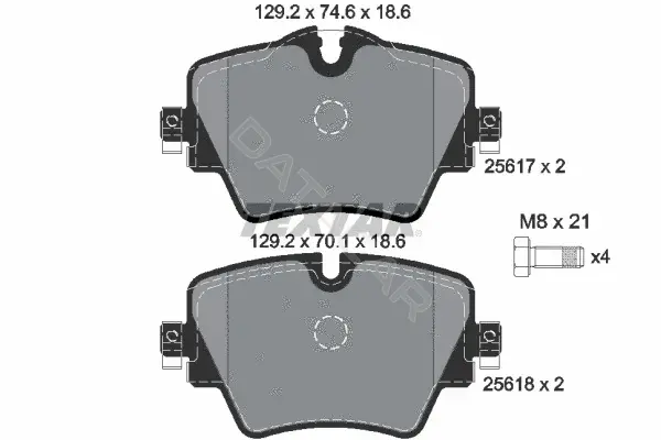 Тормозные колодки TEXTAR 2561701