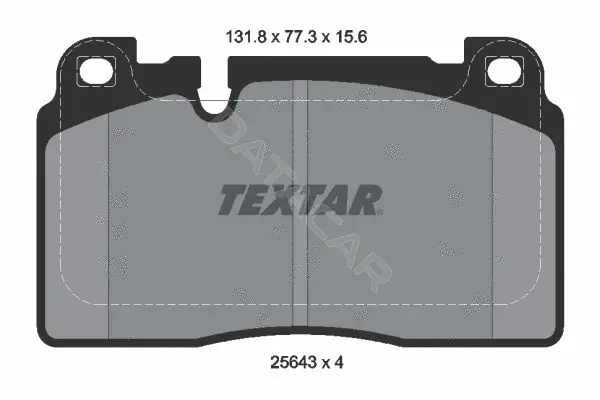 Тормозные колодки TEXTAR 2564302
