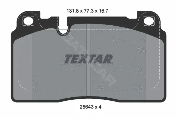 Тормозные колодки TEXTAR 2564305