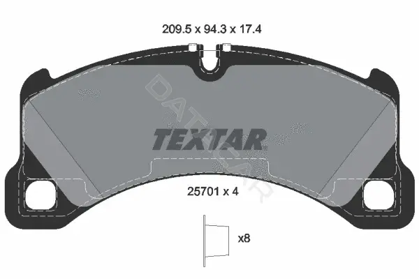 Тормозные колодки TEXTAR 2570101