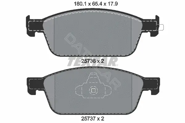 Тормозные колодки TEXTAR 2573601