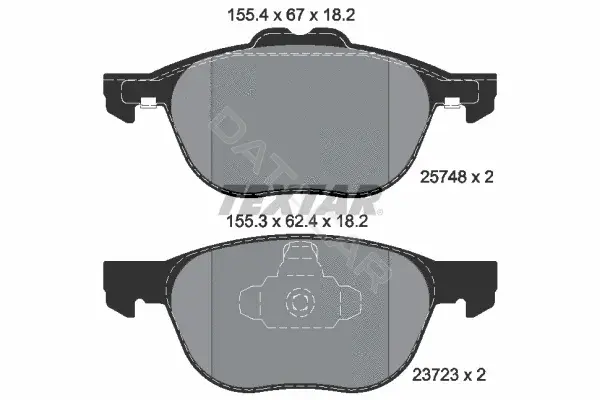 Тормозные колодки TEXTAR 2574801
