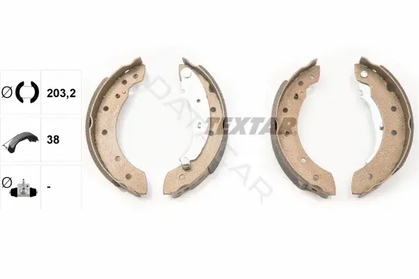 Барабанные колодки TEXTAR 91048000