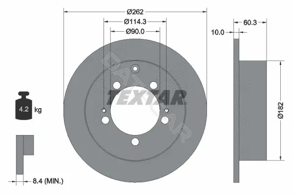 Тормозные диски TEXTAR 92136103