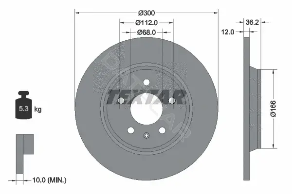 Тормозные диски TEXTAR 92160103