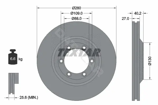 Тормозные диски TEXTAR 92174803