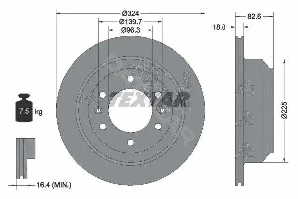 Тормозные диски TEXTAR 92203900