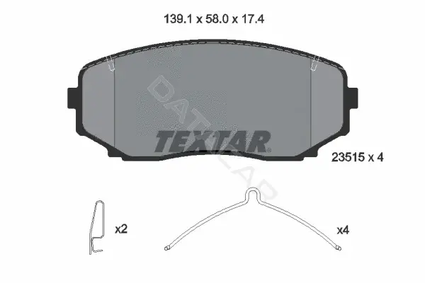 Тормозные колодки TEXTAR 2351503