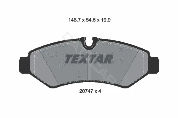 Тормозные колодки TEXTAR 2074701