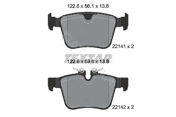 Тормозные колодки TEXTAR 2214103