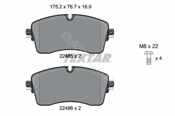 Тормозные колодки TEXTAR 2248501