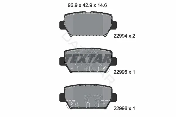 Тормозные колодки TEXTAR 2299401