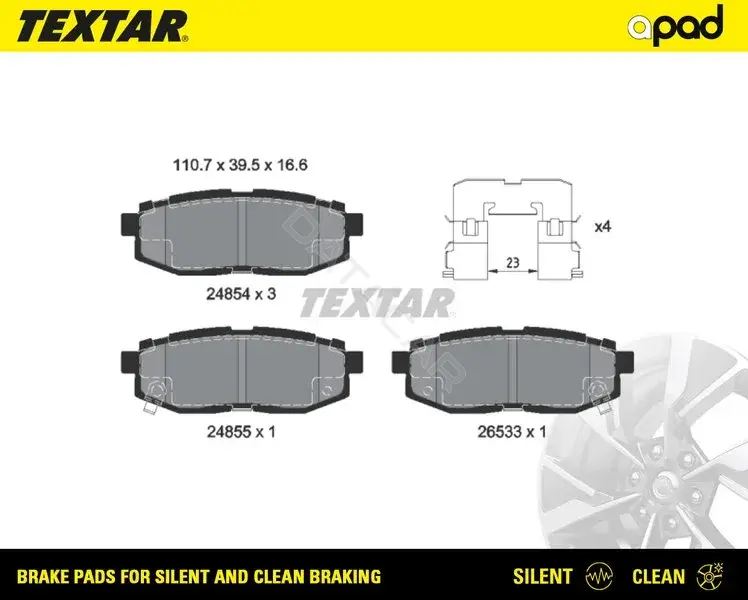 Тормозные колодки TEXTAR 2485401SC