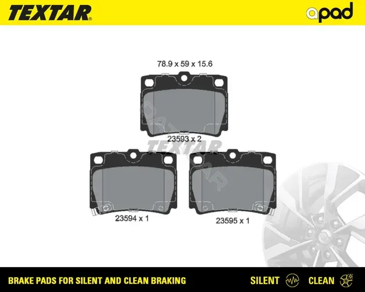 Тормозные колодки TEXTAR 2359301SC