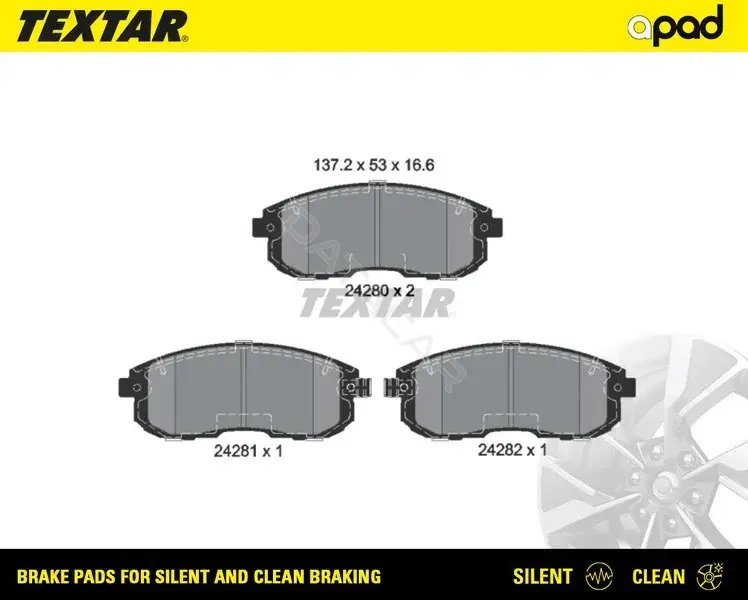 Тормозные колодки TEXTAR 2428001SC