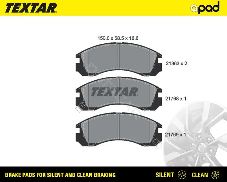 Тормозные колодки TEXTAR 2136301SC