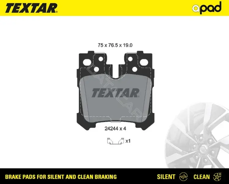 Тормозные колодки TEXTAR 2424401SC