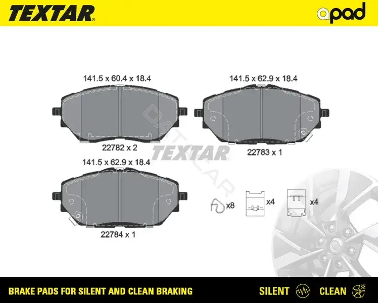 Тормозные колодки TEXTAR 2278201SC