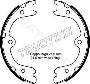 Колодки ручника TRUSTING 067.200