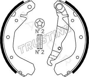 Барабанные колодки TRUSTING 073.162
