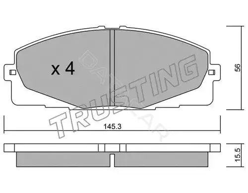 Тормозные колодки TRUSTING 900.0