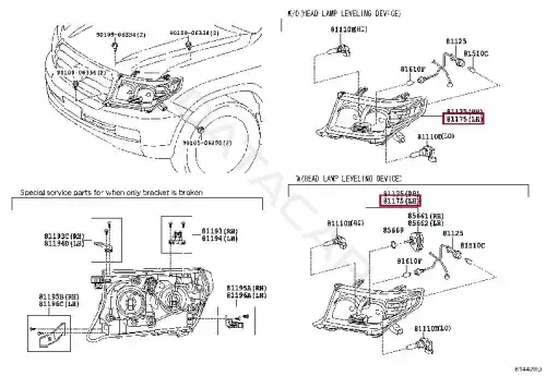 Фары TOYOTA 8118560F30