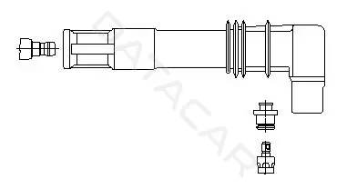 Наконечник высоковольтного провода BREMI 13309A5