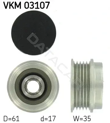 Шкив генератора SKF VKM03107