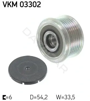 Шкив генератора SKF VKM03302
