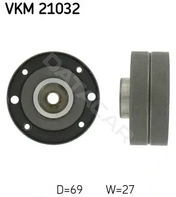 Ролик обводной ремня грм SKF VKM21032