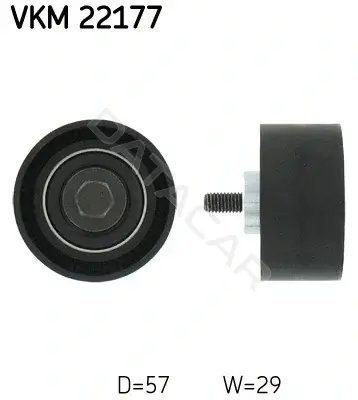 Ролик обводной ремня грм SKF VKM22177