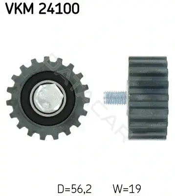 Ролик обводной ремня грм SKF VKM24100