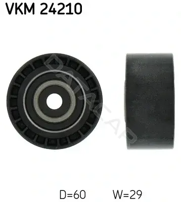 Ролик обводной ремня грм SKF VKM24210