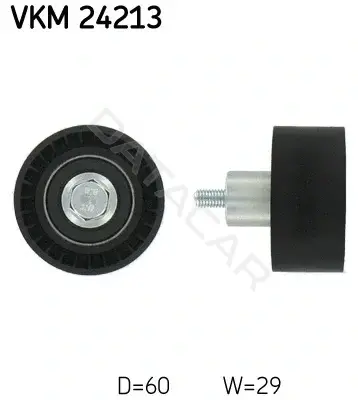 Ролик обводной ремня грм SKF VKM24213