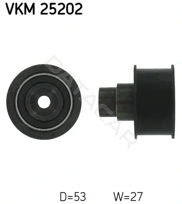 Ролик обводной ремня грм SKF VKM25202