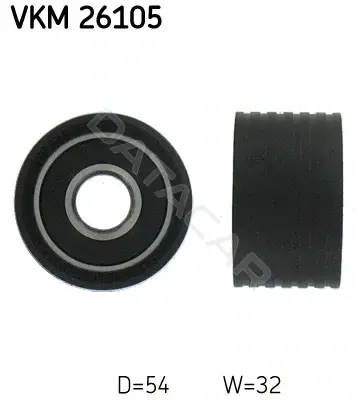 Ролик обводной ремня грм SKF VKM26105
