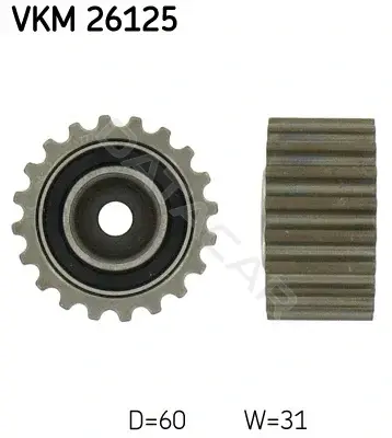 Ролик обводной ремня грм SKF VKM26125