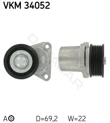 Натяжитель ремня генератора SKF VKM34052