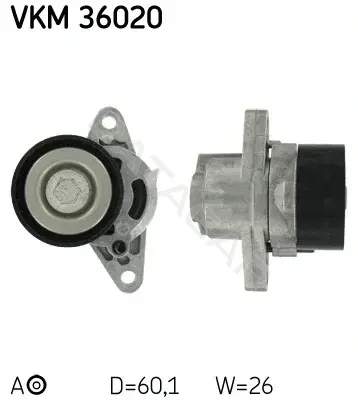 Натяжитель ремня генератора SKF VKM36020