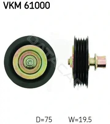 Ролик ремня генератора SKF VKM61000