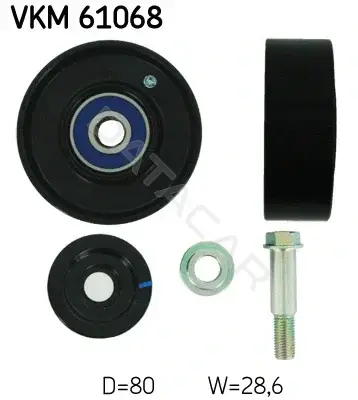 Ролик ремня генератора SKF VKM61068