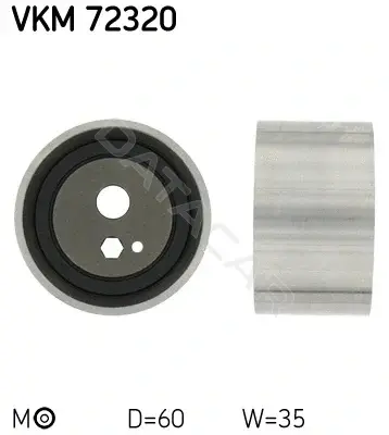 Натяжной ролик ГРМ SKF VKM72320