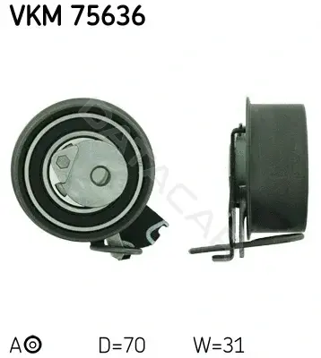 Натяжной ролик ГРМ SKF VKM75636