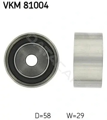 Ролик обводной ремня грм SKF VKM81004