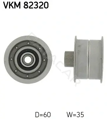 Ролик обводной ремня грм SKF VKM82320